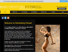 Tablet Screenshot of manifestingfitness.com